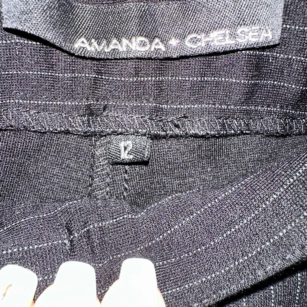 Amanda & Chelsea Black Straight Leg Trousers - Picture 5 of 6